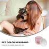 Köpek Giyim 1 Kutu Yaratıcı Saç Şeritleri Halat Elastik Bantlar Evcil Hayır Giyeri (Renkli)