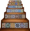 Peel and Stick Tile Backsplash Stair Riser Decals DIY Tile Decals Mexican Traditional Talavera Waterproof Home Decor Staircase D7247696