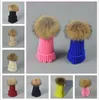 Quality Designer Childrens 100 Real Fur Ball Winter Warm Hats 15CM Pom Kids Rib Knit Acrylic Slouch Beanies Fancy Sports Baby Sno7606369