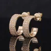 Stargem Moda Altın Küpeler Özel Tasarımlar Saplama Diamond Stud Moissanite Altın Çember Takı Küpe