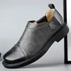 Casual Shoes Spring Autumn Vintage Work Men High Quality Business Tooling Dress Loafers Breattable Slip-On Luxury