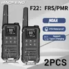 2st Baofeng F22 PMR FRS Mini Walkie Talkie Waterproof Type-C Licensfri NOAA Portable Two Way Ham Radio för jakt 240430