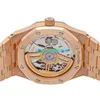 Luxury Watches APS factory Audemar Pigue Royal Oak Sign Rose Gold Mens Bracelet Watch 15500OR.OO.1220OR.01 stS6