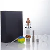 Glassvape666 NC101 Heady Color Glass Bong Spill-Proof Smoking Pipe Gift Box 510 Titanium Quartz Ceramic Nail Wax Dish Dabber Tool Silicon Jar Dab Rig Glass Pipes Set