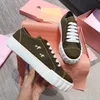 Luxury Casual Mm Brand Ball Sneakers Designer Low Top Top Suede en cuir en cuir Chaussures Platform Trainer Robe respirante Chaussures de marche Taille 35-40