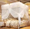 Princess 4 Corners Post Bed Bed Danopy Mosquito Net Net Bedroom Assquito Netting Sertain Starting Canopy Netting1933725