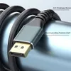 DisplayPort 1.4 Kabel 8K DP -kabel 60Hz Hög hastighet HDR Video Audio Cables för HD TV -bärbar datorprojektor Monitor PS4 PS5