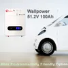 NEU GRADE A 48V 51,2 V 100AH 200AH LIFEPO4 LITHIUM Batterie Real -Kapazität Smart BMS 5 kWh 10 kWh Akku für das Energiesystem