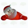 Festivalwerbung aufblasbare Weihnachtsfeier Pater Santa Claus Ballon Kletterstil auf dem Boden, das für Ihr Geschäft angepasst wurde