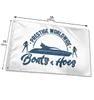 Barcos n Hoes Prestige Worldwide com bandeiras dos EUA Banners de 3x5 pés 100d Polyester 150x90cm de alta qualidade cor vívida com dois ilhós