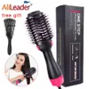 3 in 1 Haartrockner Luftpinsel Styler Volumizer Ein Schritt Glätterer Locken elektrischer Schlag nass und trocken gebraucht 240424