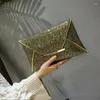 Avondtassen fahion ontwerp vrouwen glitter pailletten handtas vrouwelijk feest envelop koppeling tas socialite stijl portemonnee portemonnee goud portemonnees