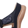 2024 neue Sommersandalen für Frauen Damen Vintage Designer Sandalen flache Heels Sommerschuhe rot