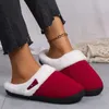 Casual Shoes Unisex Slip On Fuzzy House Slipper Winter Memory Foam Slippers Scuff Outdoor Indoor Warm Plush Bedroom Shoe With Faux Fur