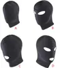 SM Fetish Bondage Restraint Mask Expose Mouth Eyes Erotic Sex Toys Head Hood Adult Slave Game Hogtie Head Cap for Couples6805367