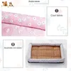 Pet Dog Booding Pad Summer Dogs Cats Ice Silk Boad Cushion Cushion Pet Sofa Hitten Prppy Sleeping Nest Pets Supplies 240423