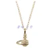 Colliers de perles de pendentif Saturne Perles courbes Collier de tennis diamant Femme Sier Chains Vintage Trendy Style