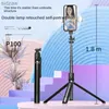 Selfie monopodes à la mode selfie pole longueur Téléphie mobile Tripod Portable pôle télescopique 360 ​​ROTATION BLUETOOTH TROPID Remote Contrôle WX