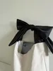 Miyagawa Bow Knot Sweet Canvas Большой сумка для женского корейского простых причинных учеников класса колледжа кросс -плечо 240430