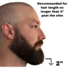 Men Beard Turban Pandanas Bandanas Barba Facial Bib de protección Ajustable Conformar el delantal del delantero