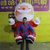 Trajes de marionetes infláveis ​​do Papai Noel se adequam a Candy for Fora de Decoração de Natal Infláveis