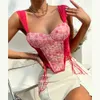 Summer New Instagram Style seksowny, słodki, romantyczny kwiat koronkowy w górę klatki piersiowej F43028