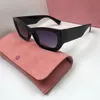 Óculos de sol retangulares para mulheres designer oval item quente item euro euro americano tendência estilo clássico moda de moda copos uv400 Óculos ao ar livre Multi Color 870L Boe4