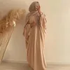 Abbigliamento etnico da sera in forma musulmana abiti musulmani da donna a pipistrello a maniche lunghe abito maxi abito abaya vestidos 2024 moda