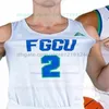 Baloncesto universitario personalizado Florida Gulf Coast FGCU Jersey Cyrus Largie Caleb Catto Jalen Warren Eli Abaev Dakota Rivers Dom London Franco Miller Jr. Luis Rolon