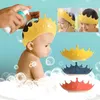 Capes de douche Baby Shampoo Product Earmuffs Silicone Shampooing Caps Baby and Children Shower Capsl2404