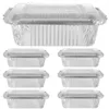 Sortez des conteneurs 20 PCS Boîte d'emballage Boîtes à pâtisserie Air Fryers Pot Disposable Pot en aluminium Paves Cake en atelier en plastique