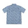 Summer Men's T-Shirt Designer Button Impresso Cardigan Silk Manga curta Top de alta qualidade A moda de camisa de natação masculina série de praia Tamanho Europeu M-3xl RE02