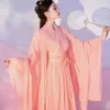 Этническая одежда древняя сценическая сценическая костюм Guzheng Dance Performance Древнее улучшение костюма ханфу женщина китайский традиционный костюм