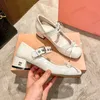 Luxe Miui Paris Casual Shoes Ballet Designer Dansschoenen Lederen muilezels Dress Shoe Ballerina's MM Platform Bowknot Sandasingle Shoe plat Sandalen Slipper Maat 35-40