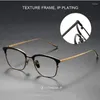 Lunettes de soleil Frames Fashion Square Pure Titanium Eyeglass FaSh