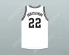 Nombre personalizado de Nay Jóvenes/Niños Dave Debusschere 22 Austin Católica Preparatoria Frailes Baloncesto blanco Jersey Top Stitched S-6XL