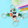 Keychains Lanyards Lovely Cactus Keychain Women Succulent Potted succulent Plants Shaped Keychain Ring Car Key Chains Accessories Best Gift Q240429