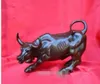 Big Wall Street Bronzo Fierce Bull Ox Statue 8inch012342848142