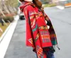 Signori Wories Warm Winter Wrappy Poncho Sciarpe Capemantle Ponchos e Capes Aztec Outwear Casacos Femininos Tippet17232608