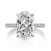 Eternity Full Emerald Cut Lab Diamond Ring 925 Sterling Silver Bijou Impegno per matrimoni Anelli per donne per uomini Gioielli Charm 2779
