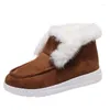 Casual Shoes Women Winter Sneakers 36-43 Zapatillas Mujer Plush Sports Warm Fur Mesh Boots Women's Running 5066