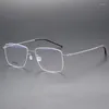 Sonnenbrillen Frames Nicht-Screw-Marken-Designer Titangläser Rahmen Männer Korean Square Brille Frauen Spektakel Myopie Myopie