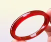 Natuurlijke Brazilië Red Agaat Bangle Kleine strip Pure Exquisite Color Patroon Chalcedony5739948