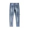Designer Jeans Mens high-end nieuwe jeans herenmodemerk reliëf kleur slank fit elastische leggings