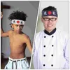 Bandanas 2 PCS Hair Band Japanse hoofdband voor sportstudenten Japanse chef-kok Karate Sushi Bandana Miss