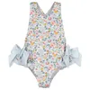 Niñas trajes de baño amoi bebé una pieza estampado linda playa bikini bywimwear baby girluits 2-7y biquini infantil menina 240422