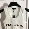 Designer Knit Vest Women Brand Clothing for Womens Summer Tops Fashion brodery lettre logo dames sans manches T-shirt 29 avril 29 avril