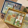 150pcs A6 Agenda du carnet vintage 2024 Book Washi Tape Stickers Setphabettery Set Kids School fournit des outils de cadeaux Van Gogh