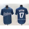 Jerseys Clothing Dodgers Co marka koszulka 17#Ohtani Hafted dla japońskich fanów Shohei Otani