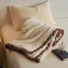 Katoen organische lichtgewicht dunne dunne quilt voor zomer retro vaste kleurmachine wasbaar koel gevoel dekbed huidvriendelijk 240417